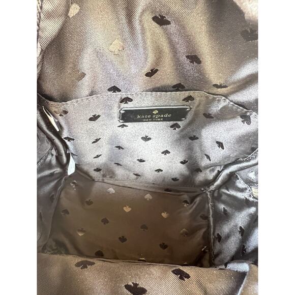 Kate Spade Chelsea The Little Better Nylon Mini Backpack Black Multi Leopard - Picture 3 of 4